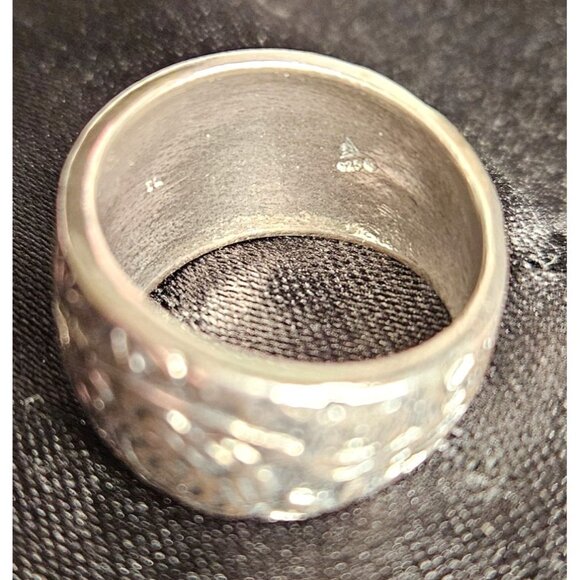 Silpada Vintage Wide Band Silver Ring 8.5 Christmas Holiday - Picture 5 of 7